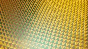 Rotating background with 3d pyramid surface. Design. Surface with 3d triangular pyramids. Animated background rotating with triangles on surface video