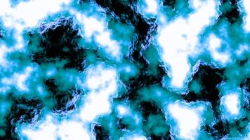 Blue and black color visualization of neurons motion. Motion. Working human brain on a black background. video