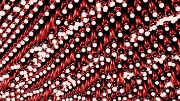 White and red light bulbs. Design. Bright lights on the ceiling that go down and up in animation. video
