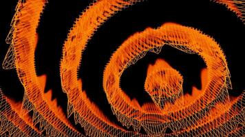 Abstract water surface with falling rain drops. Design. Colorful rings underwater. video