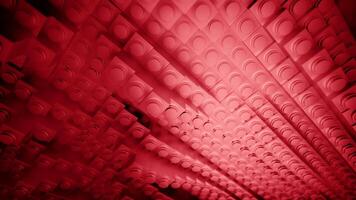 monterad lila och röd konstruktör. design. ljus animerad bakgrund med en mosaik- den där stiger och falls på en snabb fart. video