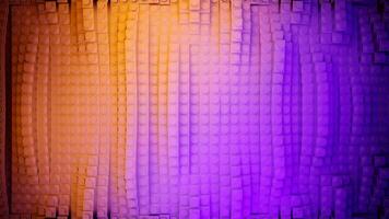 Purple orange and white squares. Design. A light constructor in abstraction that rises and falls. video