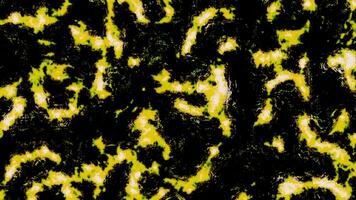 Black background with light gaps. Design. Bright background with gray and yellow 3D lines that blur like puddles. video