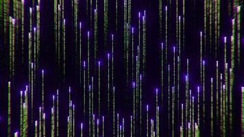 Red and purple beams of light. Design. A black background on which fireworks scatter and are illuminated in different colors in 3d. video