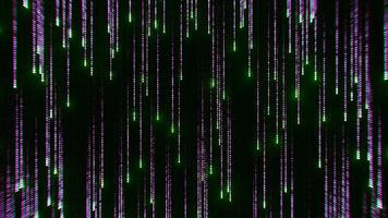 Abstract matrix effect with running lines of code. Design. Cyber reality of millions of tiny symbols. video