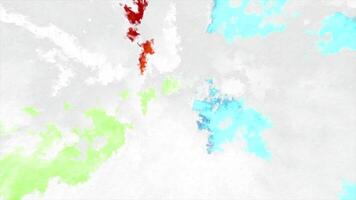 Visualization of a dream with blurred colorful stains on a white background. Motion. Dream of a sleeping man, colorful fantasy abstraction. video