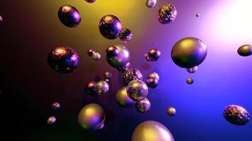 Bright colorful background. Design. Rotating shiny circles in different directions in abstraction. video
