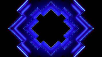Futuristic geometric pattern pulsates. Design. Pulsating 3D pattern in futuristic style. Technological geometric pattern with pulsating lines in motion video