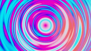 Hypnotic colorful contrasting spiral. Design. Spinning circles creating effect of a tunnel. video