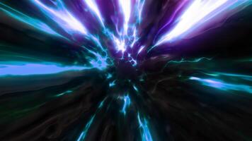 Light abstract colorful tunnel, flying deep into the colorful tunnel. Motion. Moving inside endless corridor. video