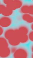 Colored dots pulsate on white background. Design. Colored dot spots pulsate in rotating stream. Bubbling dots on surface of white background video