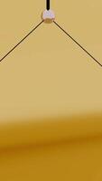 Scientific pendulum with balls. Design. Newton's pendulum of two balls on isolated colored background. Animation with experimental pendulum of two balls video