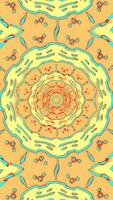 Kaleidoscope sequence with mandala patterns. Motion. Rows of changing shaped and flowers. video