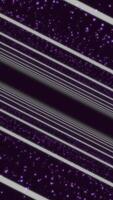 Straight white lines moving and rotating with small dots on purple background, seamless loop. Animation. Lilac dotted background with spinning white lines. video