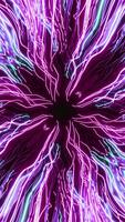 Abstract energy core and spreading electricity rays. Design. Colorful electricity charges around the center . video