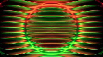 Vibrant and Colorful Wave Patterns Created as Abstract Artwork in Shades of Green and Red. Design video