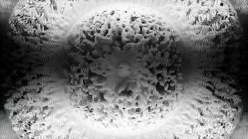 An Abstract Black and White Pattern showcasing a myriad of creative artistic elements. Design video