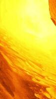 Rotating furnace in factory. Stock footage. Close-up of incandescent material spreading in rotating furnace in factory. Smelting works at plant video
