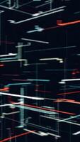Abstract technological animation with constantly building chart appearing on the dark background. Animation. Global economic data statistics. video