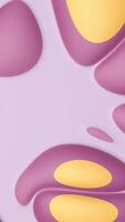 Abstract background with many different shapes that devide and collect endlessly on colorful backdrop, seamless loop. Stock animation. Process of cell devision. video