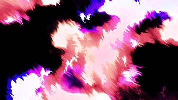 Colorful energy ripples with fluid movements. Motion. Colorful ripples of plasma fluid on black background. Dark liquid with plasma colorful highlights and ripples video