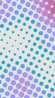 Moving multicolored spots on dot pattern. Design. Effect of heat waves from dot pattern on white background. Beautiful animation with heat spots appearing in moving stream of dots video