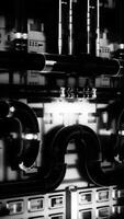Abstract new details of mechanism with many pipes and colorful indicators, seamless loop. Animation. 3D generated technological industrial template, view inside of a machine. video