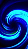Gradient of rainbow colors are cyclically shifting, seamless loop. Motion. Beautiful abstract background with twisting light neon stripes. video