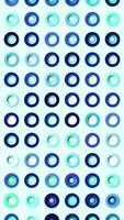 Abstract visualization of audio and equalizer. Motion. Shimmering colorful rows of small silhouettes of rings. video