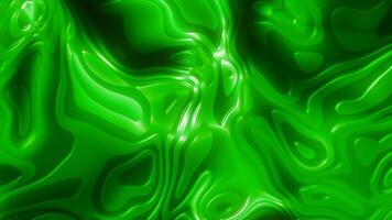 suave verde prateado abstrato fundo aqulismo líquido abstrato fundo acenando todos sobre a tela. movimento. desconhecido textura do flutuante líquido formas.a menta, maré verde. lindo video