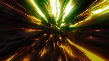 Light corridor. Motion.Dark portal in animation with white light playing on the sides. video