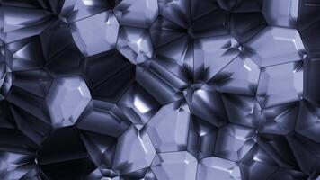 Kaleidoscopic background of colorful abstract diamonds. Motion. Slowly spinning and transforming gemstone diamonds. video