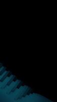 Abstract animation on black background with copy space. Animation. Moving colored parts of an abstract figure video