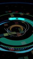 Colorful background with audio equalizer beating rythm. Animation. Concept of dancing, parties, musical events or performances, audiovisual shows, seamless loop. video