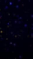 Abstract tiny cubes flying and creating a rectangle frame on black background. Animation. Small geometric figures forming a frame of square. video