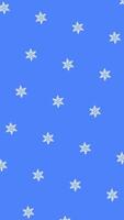 Abstract small cute blue stars rotating and flowing on black background, seamless loop. Animation. Five pointed stars in diagonal rows moving and spinning. video