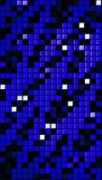 Abstract colorful running pixels background, seamless loop. Design. Zigzag pattern of shimmering and moving small rows of squares. video