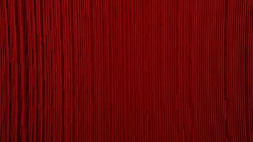 Narrow red flowing strings or fibres moving into the same direction. Design. Stream of narrow red lines. video