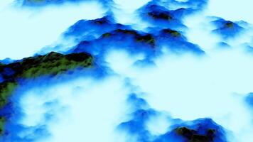 begrepp av prognos, moln bildning, Timelapse effekt. design. rök eller moln rör på sig och omvandling. video