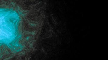 Abstract spreading colorful liquid paint on a black background. Motion. Beautiful energy like flowing digital paint. video