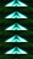 Triangular pattern with luminous lines. Motion. Kaleidoscopic pattern of triangles shimmering with neon colors. Repeating pattern of triangles and lines video