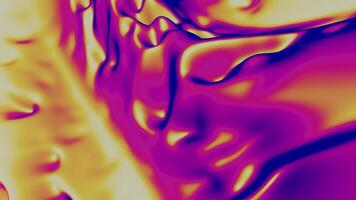 Pink and brown semi-liquid mass. Design. Three D animation with a spreading slush that sways as if in the wind. video
