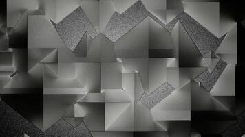 Abstract background of rotating cubes. Design. Kaleidoscopic pattern with monochrome cubes. video