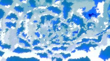 Abstract shimmering stains looking like unreal clouds. Motion. Blurred contrasting 3D connected clouds. video