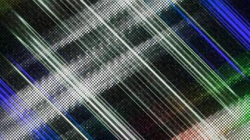 Light pattern in animation. Motion. White stripes on a black background in abstraction that move in different directions. video