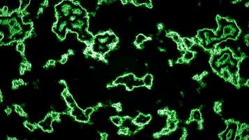 Abstract visualization of chemical reaction. Motion. Mixed solutions creating spreading stains. video