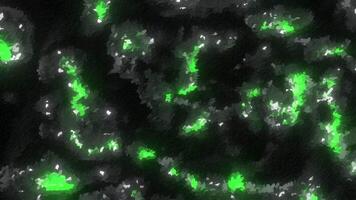 Background with spots flickering sparks. Motion. Background with spots on surface and sequins. Moving shimmering spots on black background video