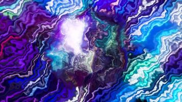 Energy lsd effect of bright shapes. Motion. Lightnings or electricity in a slowly rotating shape. video