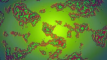 Red and green background. Motion. Neon blots in abstraction that twitch in different directions. video