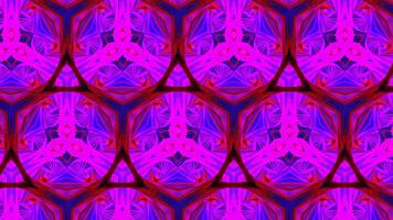 Bright psychedelic pattern with flashing figures. Motion. Pattern with flashing geometric shapes and psychedelic colors. Flashing kaleidoscopic figures with psychedelic effect video